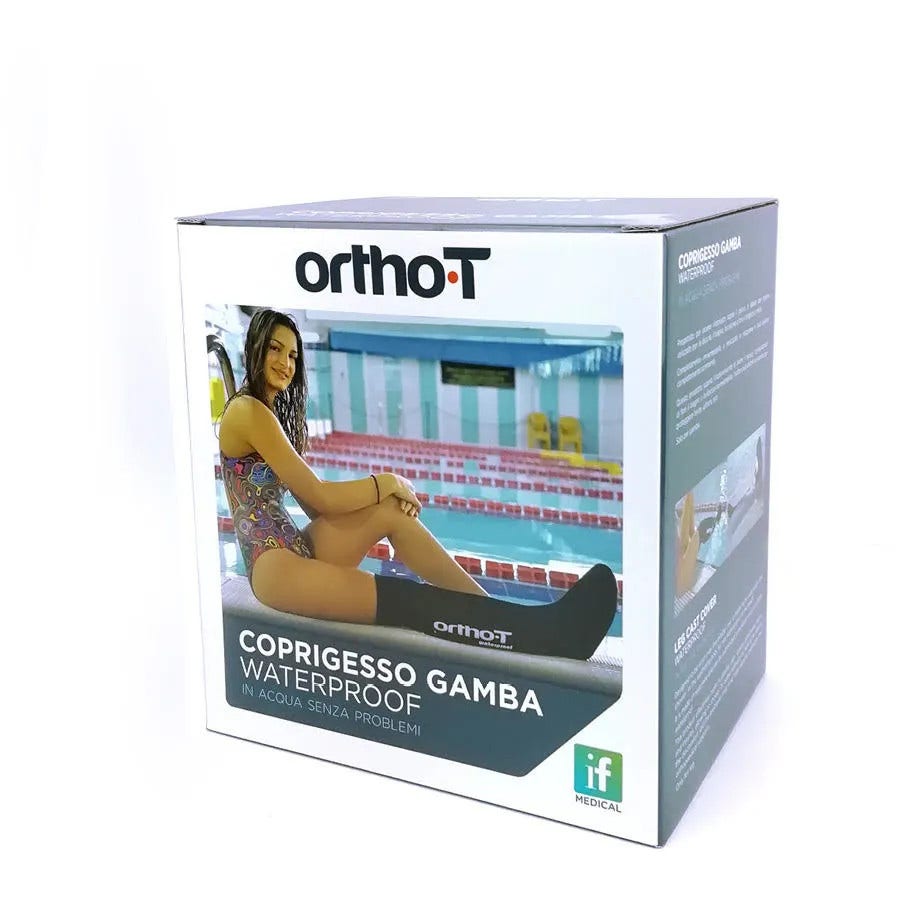 OrthoT Coprigesso Gamba Impermeabile Nero Taglia M-4