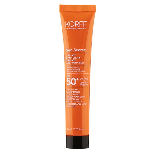 Korff Sun Secret Fluido Viso Uniformante 02 Dark 50ml SPF50+ -1