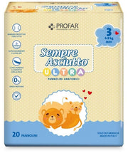 Profar Pannolini Sempre Asciutto Ultra Midi 4/9 kg 20 Pezzi-1