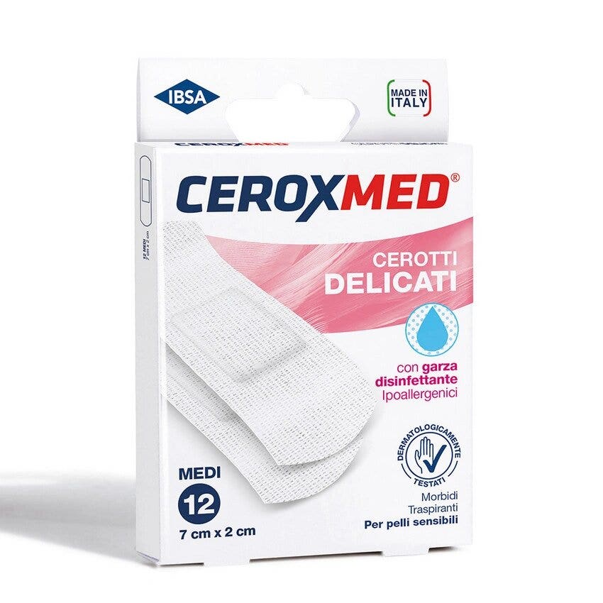 Ibsa Ceroxmed Cerotti Delicati Medi 12 Pezzi-1