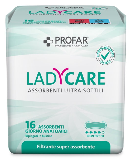 Ladycare Assorbenti Giorno Anatomici 16 Pezzi Profar-0