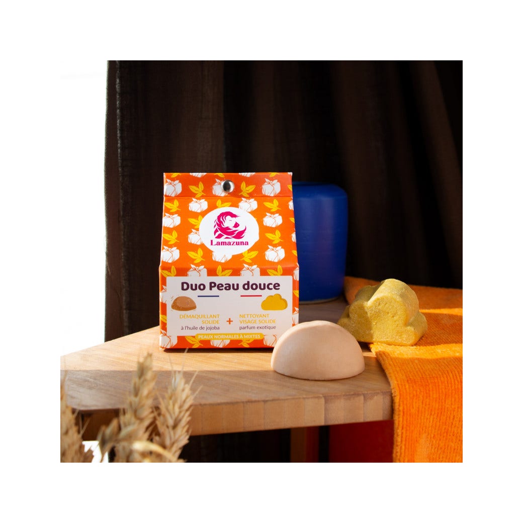 Lamazuna Cofanetto Struccante Solido 30ml + Detergente Viso Solido 27ml-9