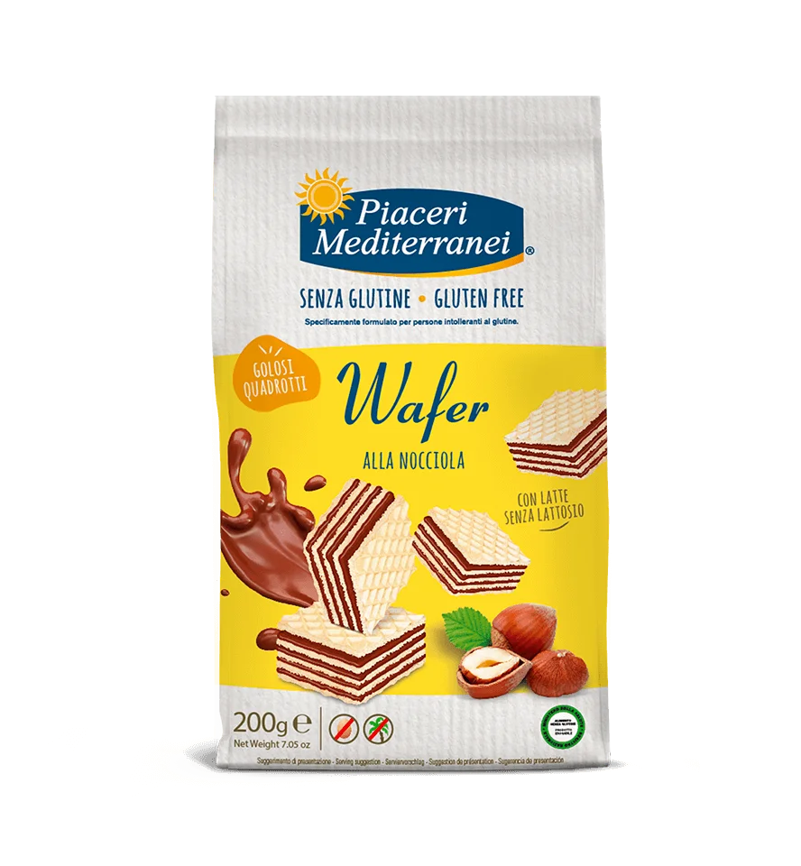 Piaceri Mediterranei Wafer alle Nocciole 200 g-1