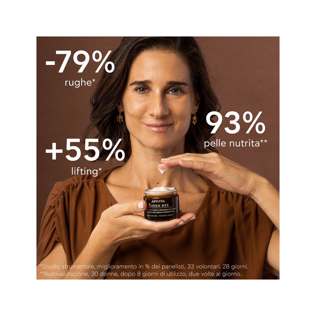 Apivita Queen Bee Light Crema Viso Anti-Età Assoluta&Rigenerante Texture Leggera 50ml-4