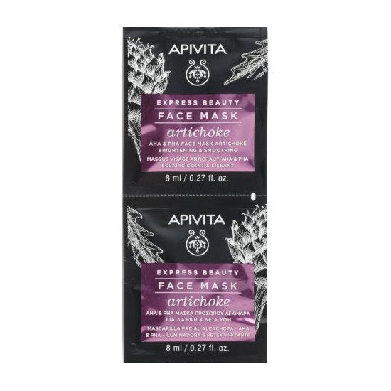 Apivita Express Beauty Maschera Viso Schiarente E Levigante Con AHA E PHA 2x8ml-1