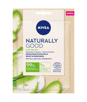 Nivea Naturally Good Aloe Vera Bio Maschera Viso in Tessuto 1 Pezzo Maschera Per Cura Della Pelle-2
