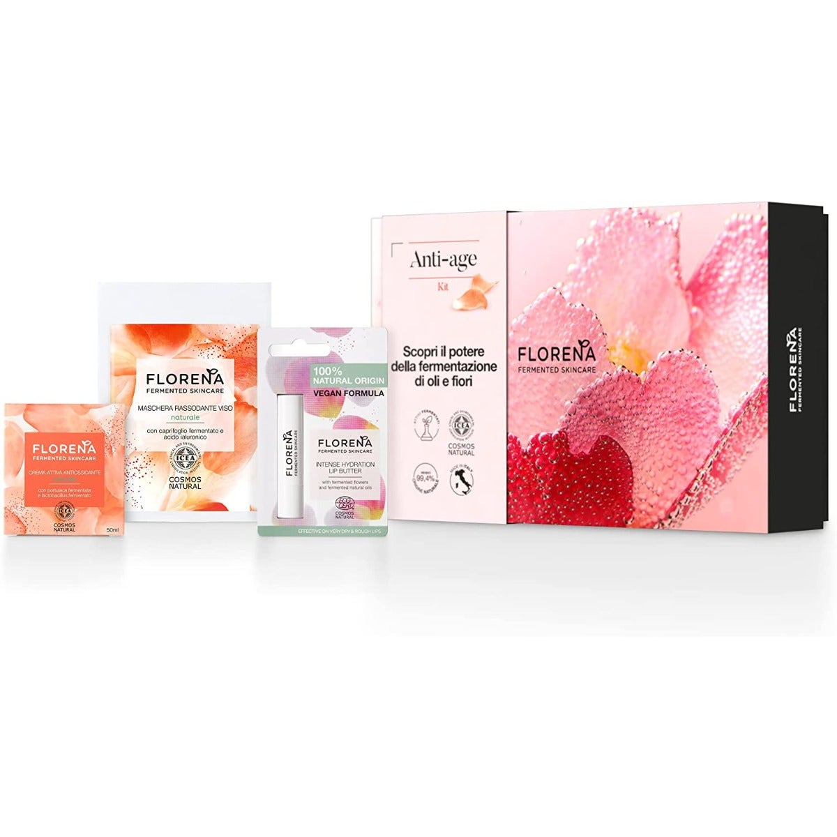 Florena Cofanetto Crema Viso 50ml +1 Maschera Viso+ 1 Balsamo Labbra-1