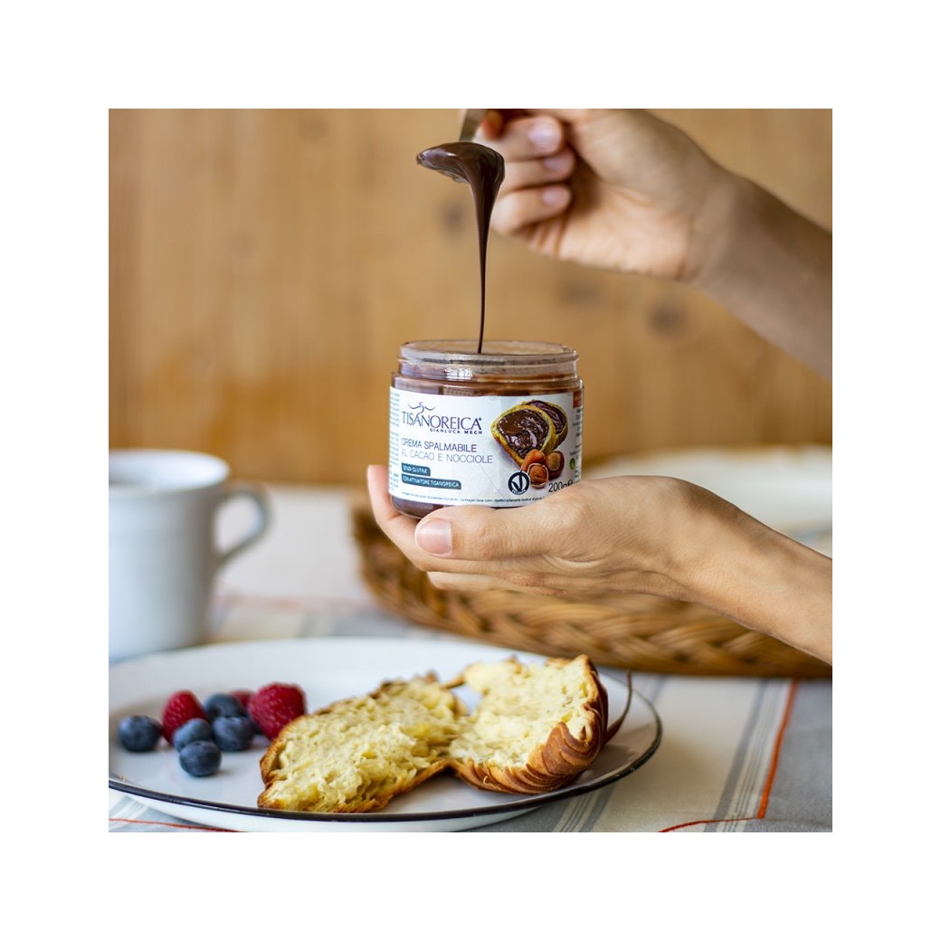 Gianluca Mech Tisanoreica Crema Spalmabile Al Cacao E Nocciole 200g-3