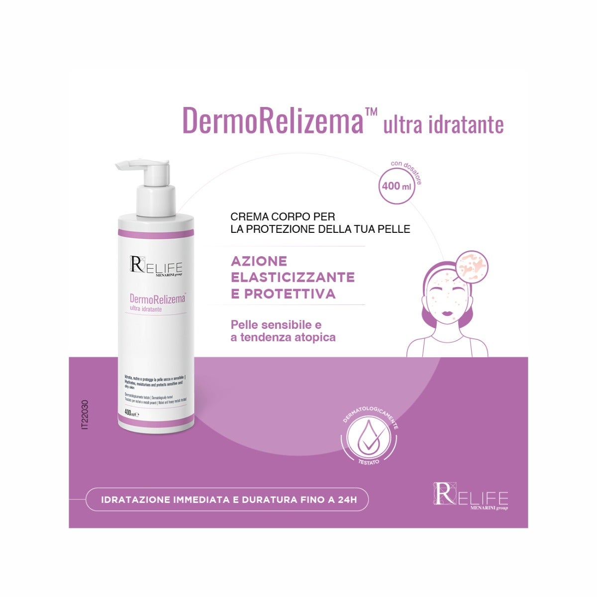 Relife Dermorelizema Ultra Idratante 400g-2