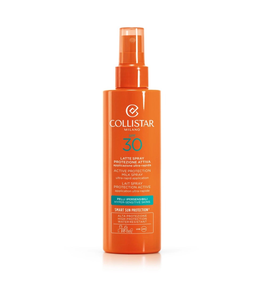 Collistar Latte Spray Protezione Attiva Pelli Ipersensibili SPF 30 Viso E Corpo 200ml-1
