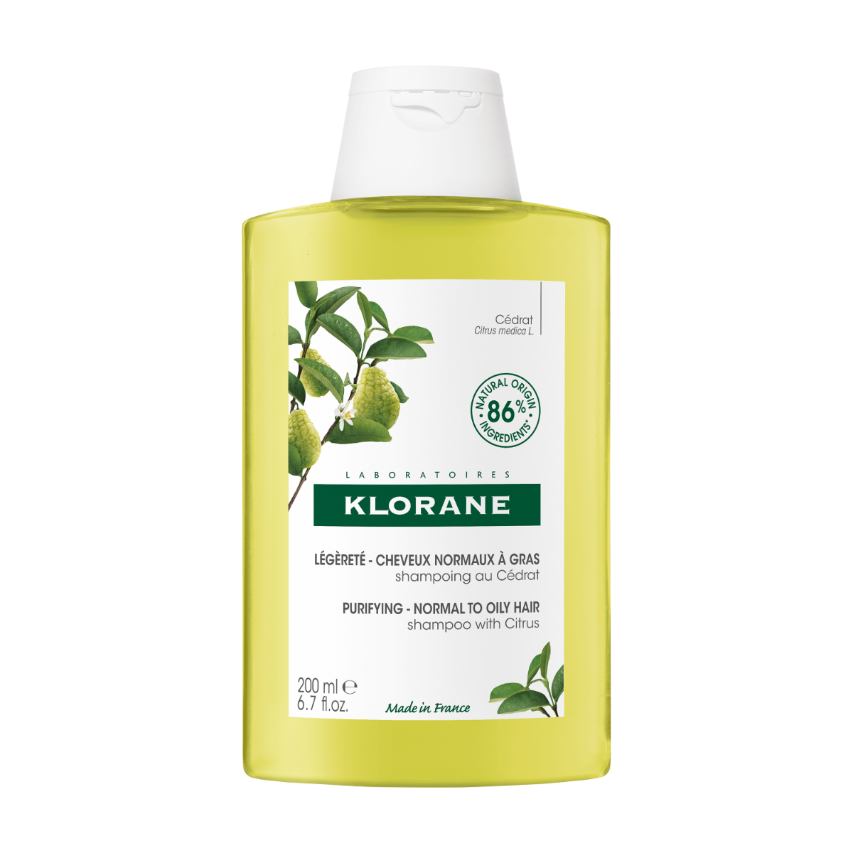Klorane Shampoo Alla Polpa Di Cedro Leggero 200ml-1