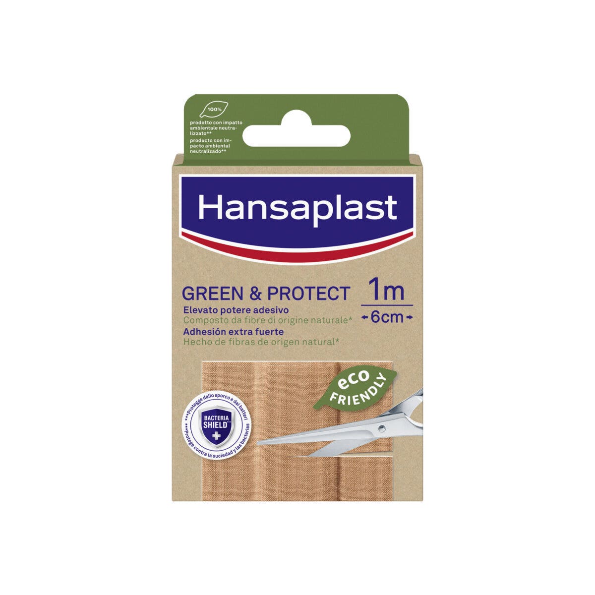 Hansaplast Cerotti Green & Protect Striscia Impermeabili E Sostenibili 1mx6cm 10 Pezzi-1