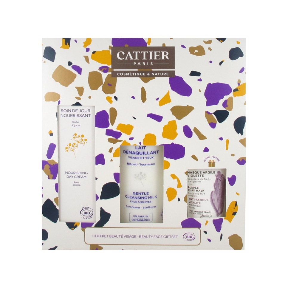 Cattier Paris Cofanetto Crema Giorno50ml +  Latte struccante 50ml + Maschera 50ml-1