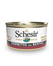 Schesir Tonnetto Con Dentice Cibo Umido Gatti Adulti Lattina 85g-1