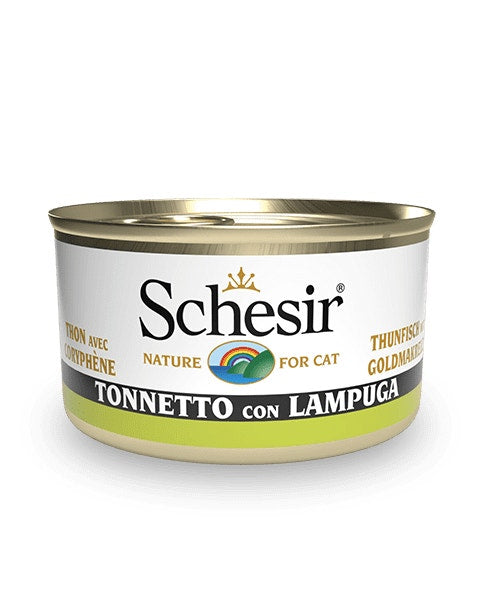 Schesir Tonnetto Con Lampuga Cibo Umido Gatti Adulti Lattina 85g-1
