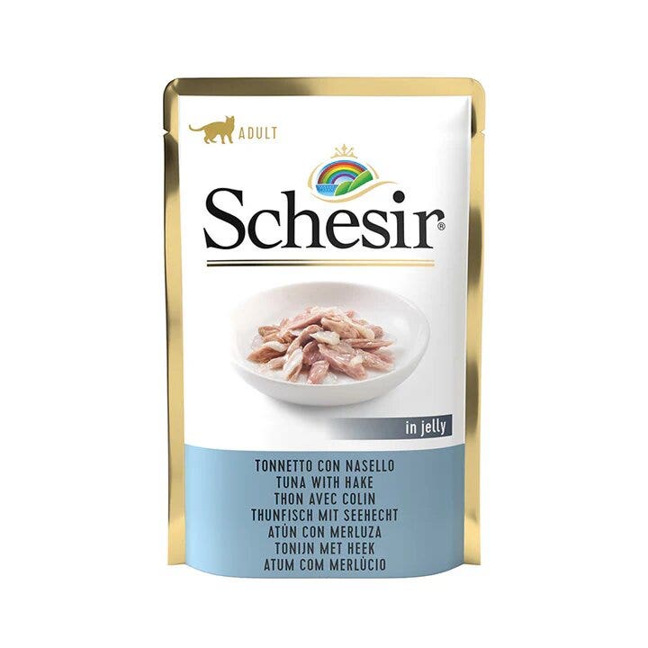 Schesir In Jelly Gatto Tonnetto Con Nasello In Gelatina 85g In Busta-1
