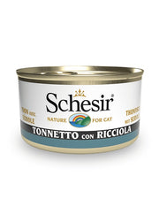 Schesir Tonnetto Con Ricciola Cibo Umido Gatti Adulti Lattina 85g-1