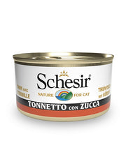 Schesir Tonnetto Con Zucca Cibo Umido Gatti Adulti Lattina 85g-1