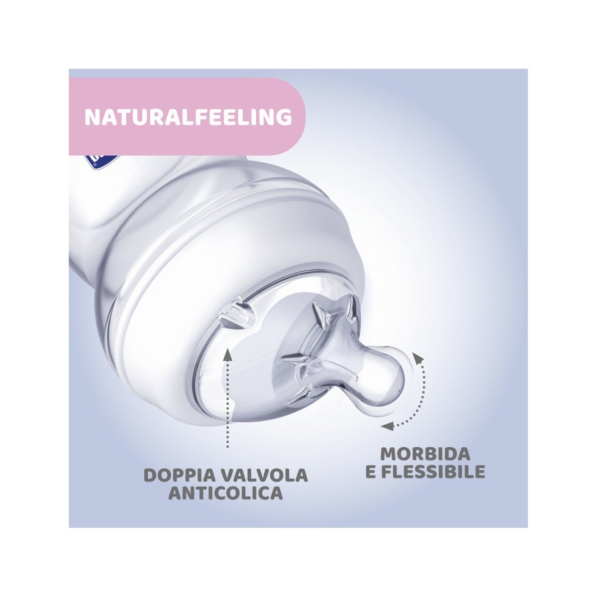 Chicco Biberon In Vetro Natural Feeling Flusso Lento 0 Mesi+ Unisex 150ml-2
