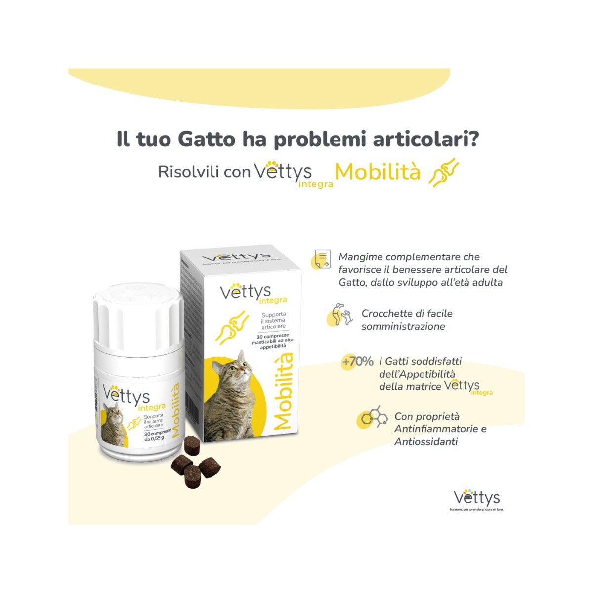 Vettys Integra Mobilità Per Gatti 30 Compresse-3