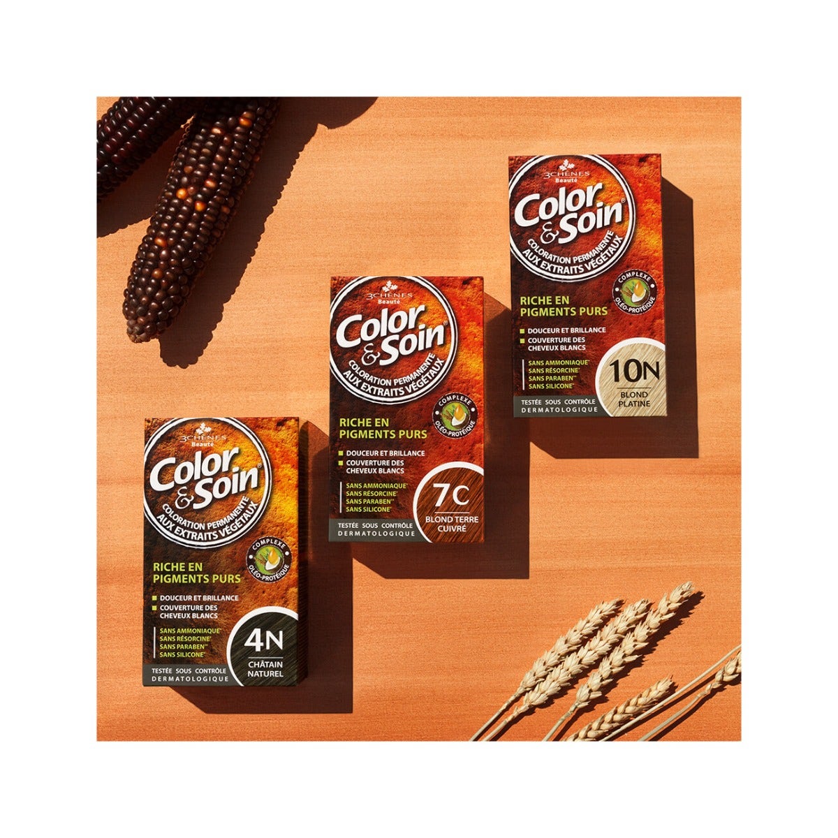 Les 3 Chenes Color & Soin Kit Tinta Capelli 8G Biondo Sabbia Dorato-1