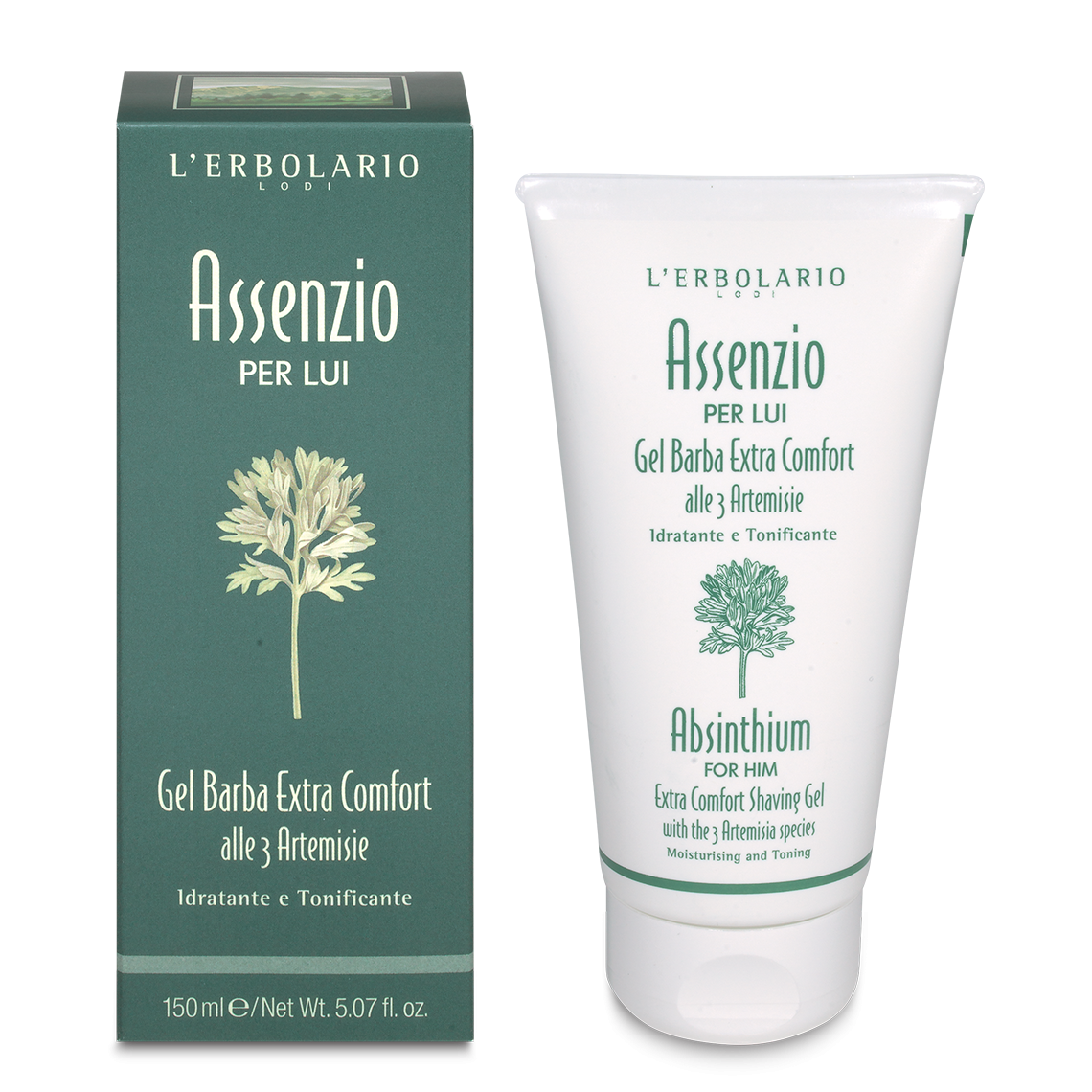 L'Erbolario Assenzio Per Lui Gel Barba Extra Comfort 3 Artemisie Idratante E Tonificante 150ml-1