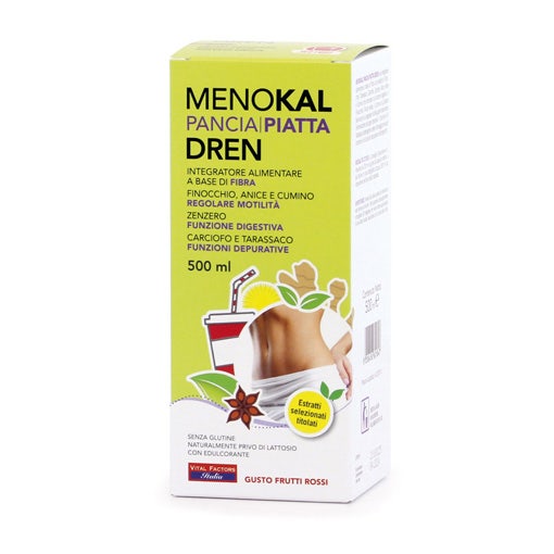 MenoKal Pancia Piatta Fibra Dren 500ml-1