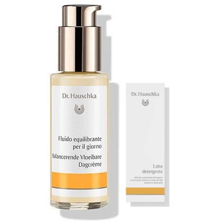 Dr. Hauschka Fluido Equilibrante Giorno 50ml + Latte Detergente 10ml-1