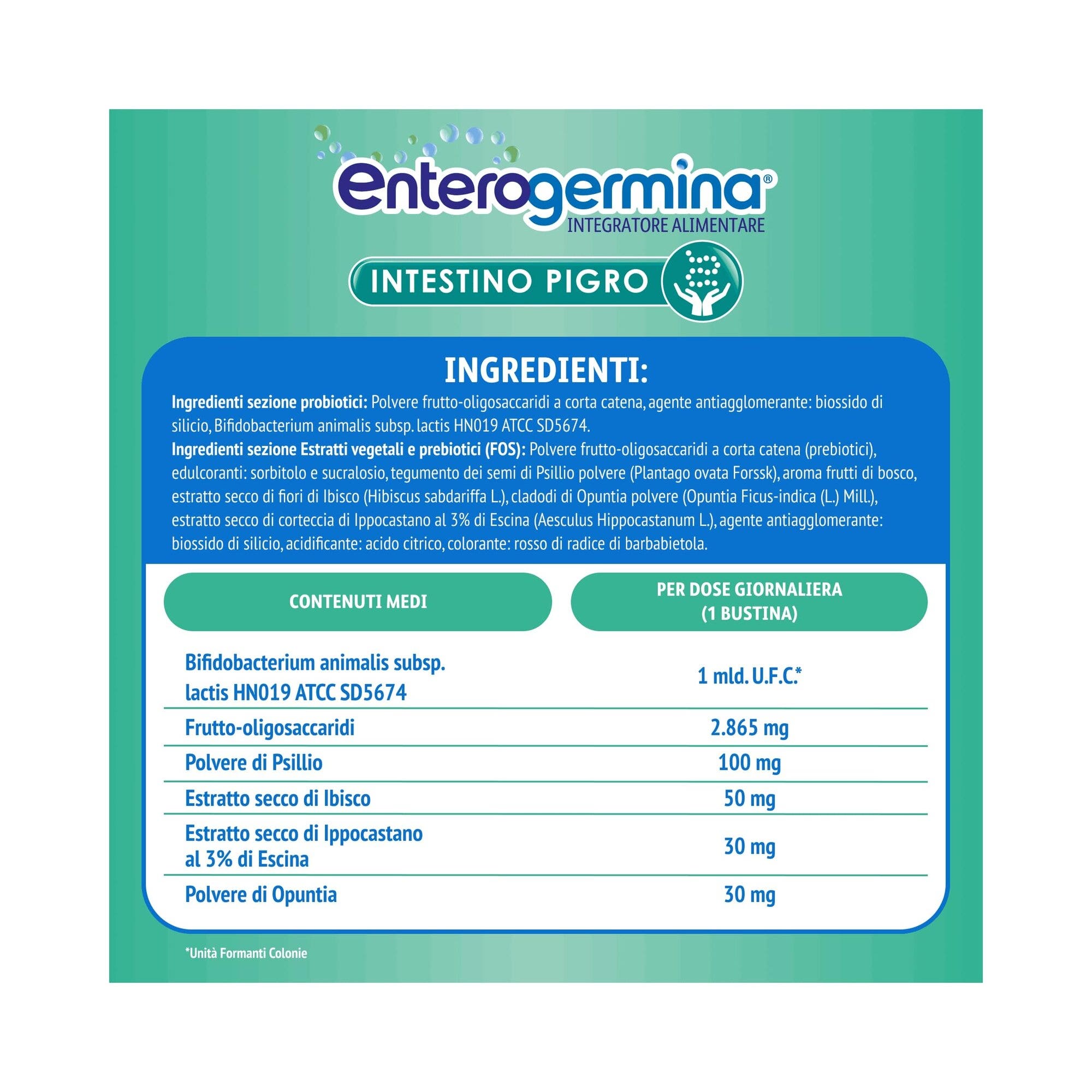 Enterogermina Intestino Pigro Fermenti Lattici Probiotici Prebiotici Integratore Regolarità Intestinale 20 Bustine-7