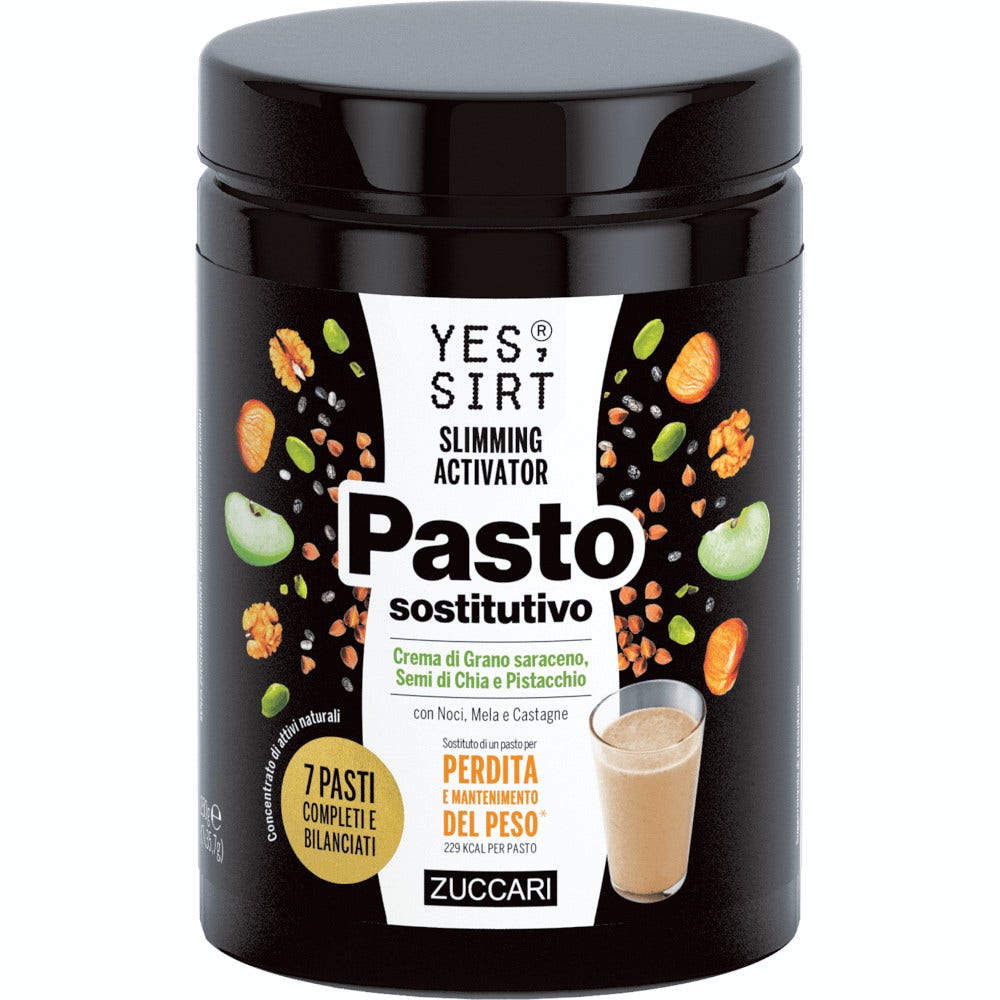 Zuccari Yes Sirt Pasto Sostitutivo Grano Saraceno/Chia/Pistacchio 250g 7 Pasti-1