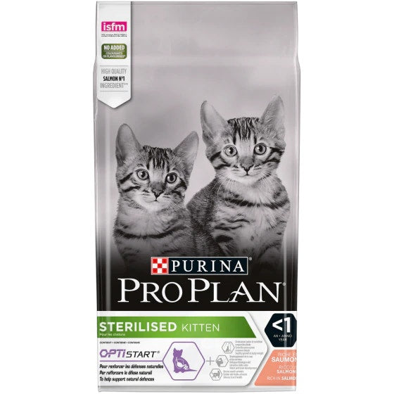 Purina Pro Plan Sterilised Kitten Crocchette Salmone Sacco 1,5kg-1