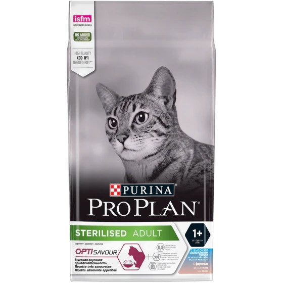 Purina Pro Plan Sterilised Optisavour Adult Gatto Crocchette Merluzzo E Trota Sacco 1,5kg-1