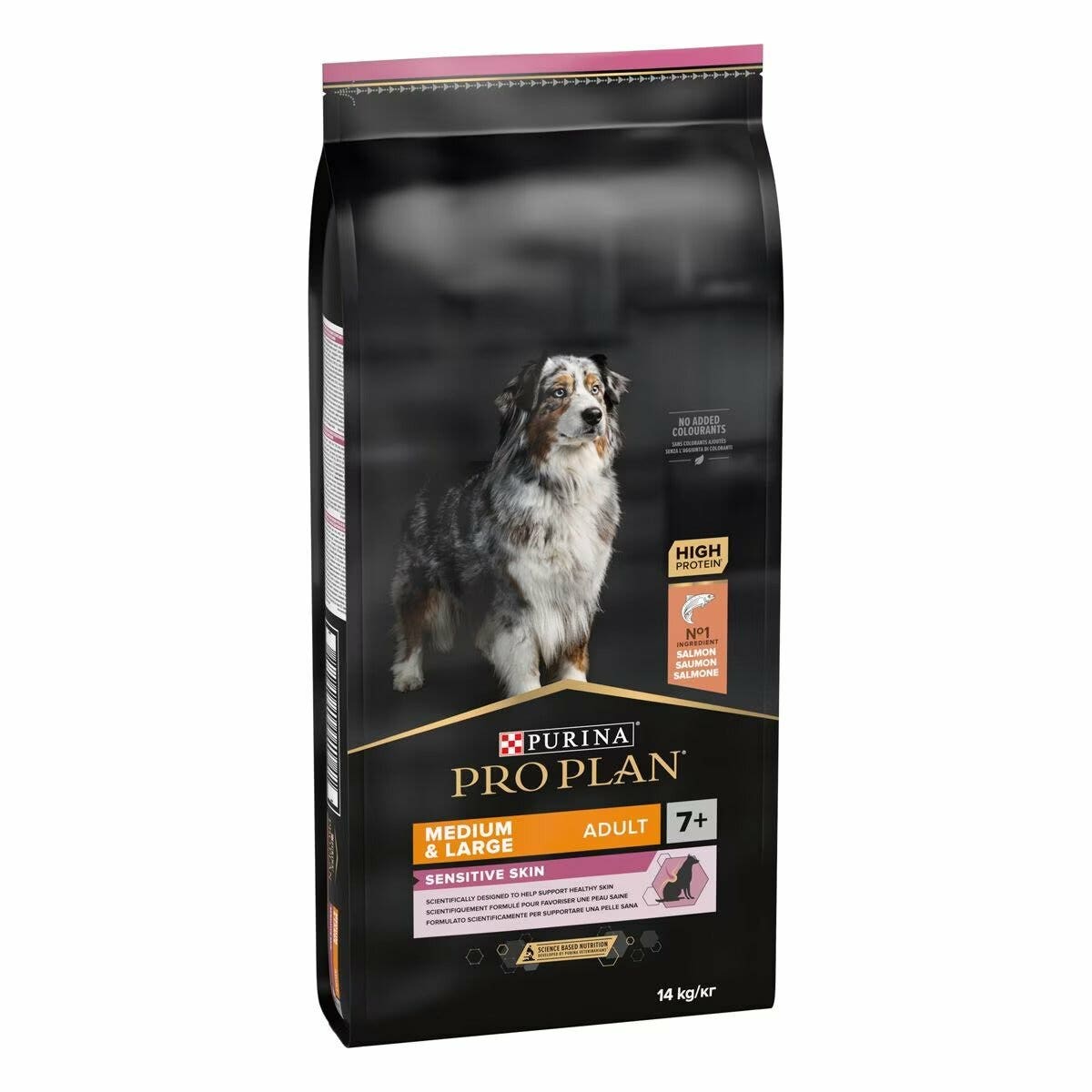 Purina Pro Plan Medium & Large Adult 7+ Sensitive Skin Cibo Secco Con Salmone Cani Adulti Taglia Medio/Grande Sacco 14 kg-3