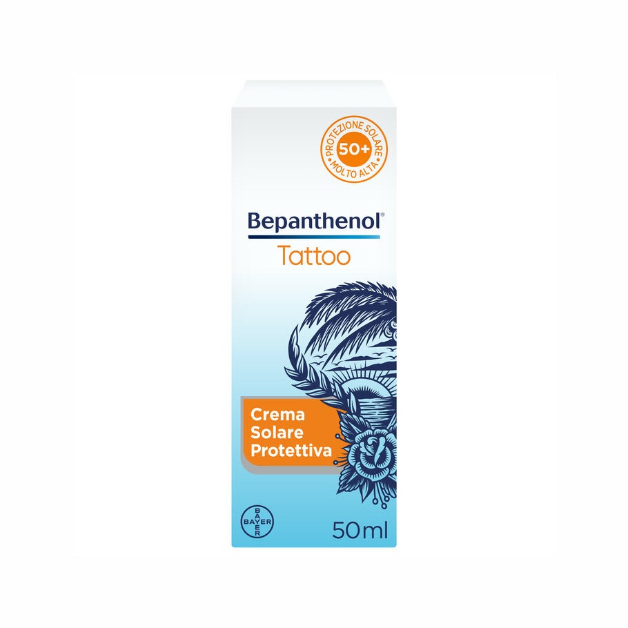 Bepanthenol Tattoo Crema Solare Protettiva SPF 50+ 50ml-1
