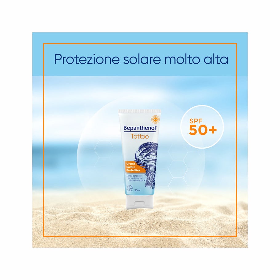 Bepanthenol Tattoo Crema Solare Protettiva SPF 50+ 50ml-8