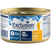Exclusion Mediterraneo Monoprotein Noble Grain Cibo Umido Manzo Per Gatti Adulti 85g-4