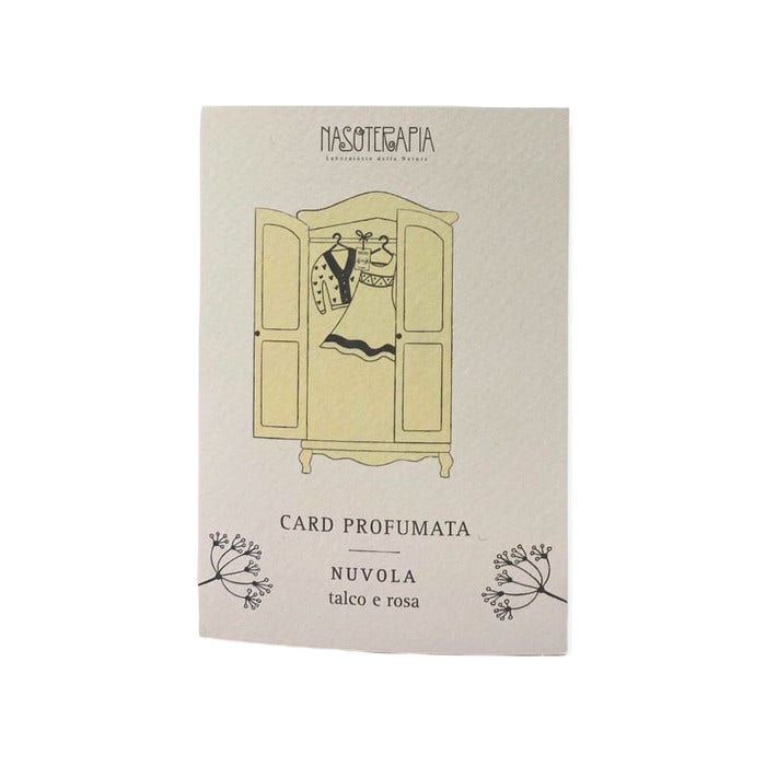 Nasoterapia Nuvola Card Profumata Talco E Rosa 1 Pezzo-1