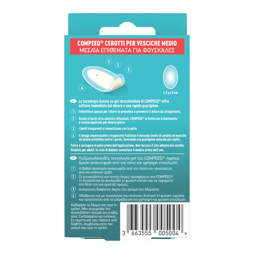 Compeed Cerotti Per Vesciche Medi 10 Pezzi-2
