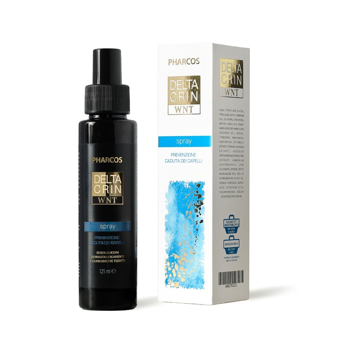 Pharcos Deltacrin WNT Spray Caduta Capelli 125ml Anticaduta-1