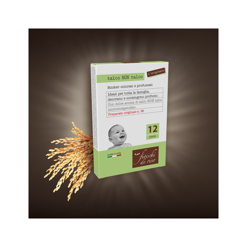 Fiocchi Di Riso Sticker Talco Non Talco 12 Pezzi-3