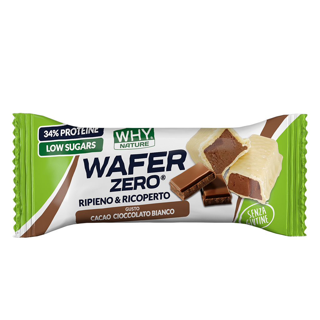 Whynature Wafer Zero Gusto Cacao Cioccolato Bianco 35g-1