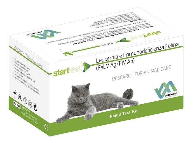 VetMotive Start Test Leucemia e Immunodeficienza Felina (FeLV Ag / FIV Ab) 10 Kit Test-2