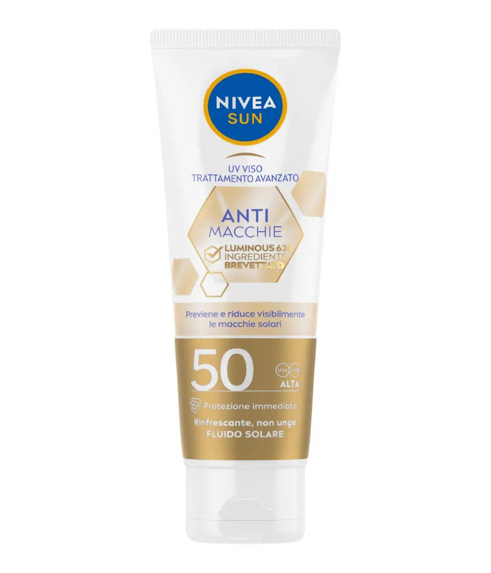 Nivea Sun Fluido Solare UV Viso Anti Macchie Luminous 630 SPF 50 40ml-2