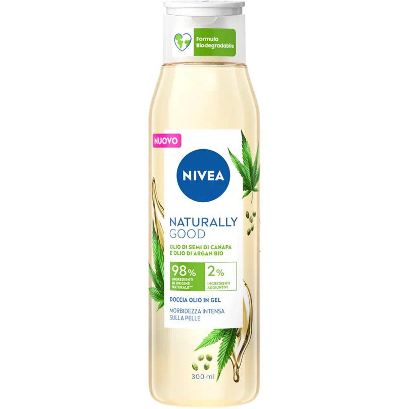 Nivea Doccia Naturally Good Olio Di Semi Di Canapa 300ml-0