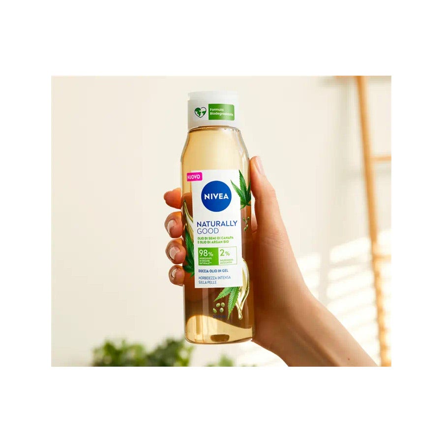 Nivea Doccia Naturally Good Olio Di Semi Di Canapa 300ml-2