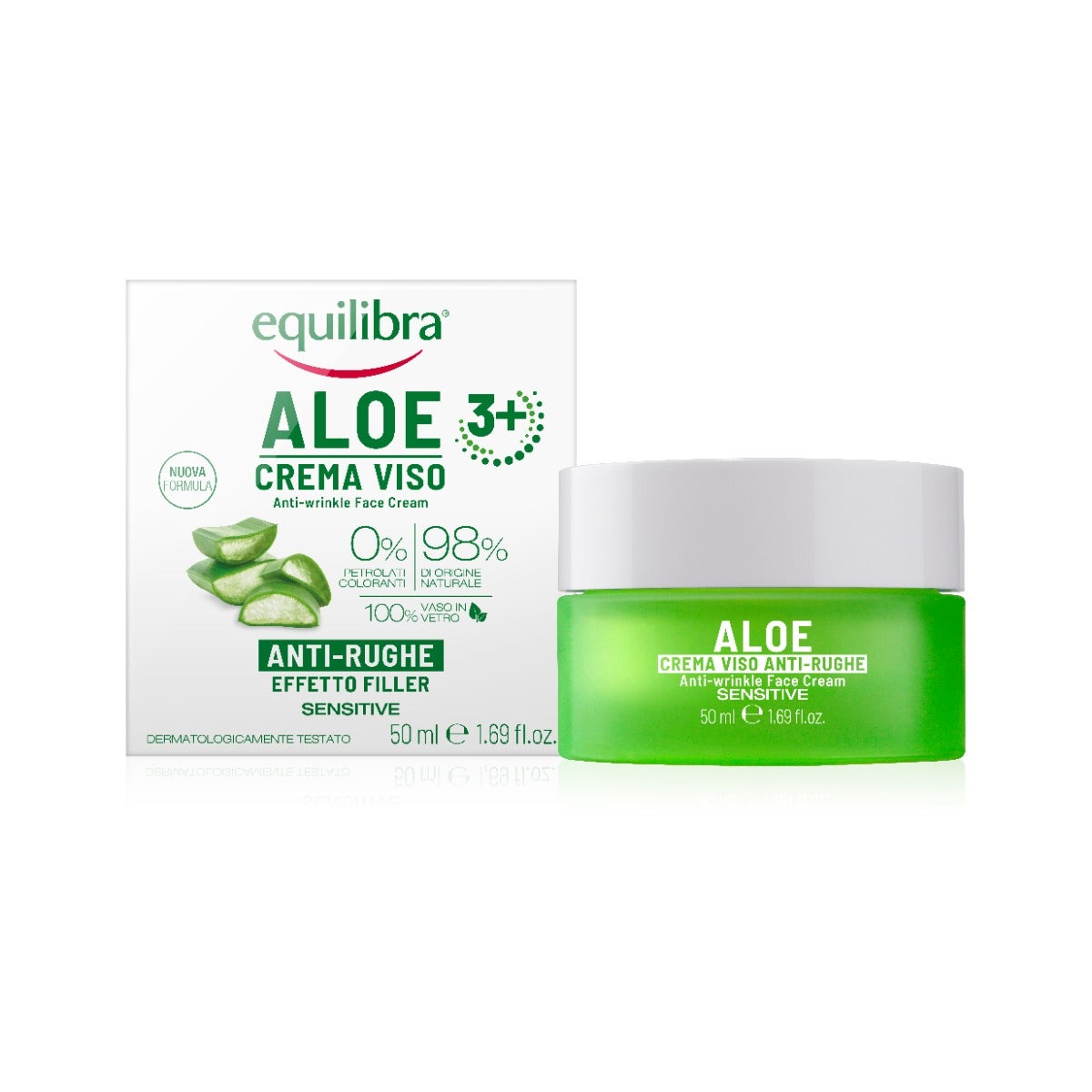 Equilibra Aloe Crema Viso Anti-Rughe 50ml-2