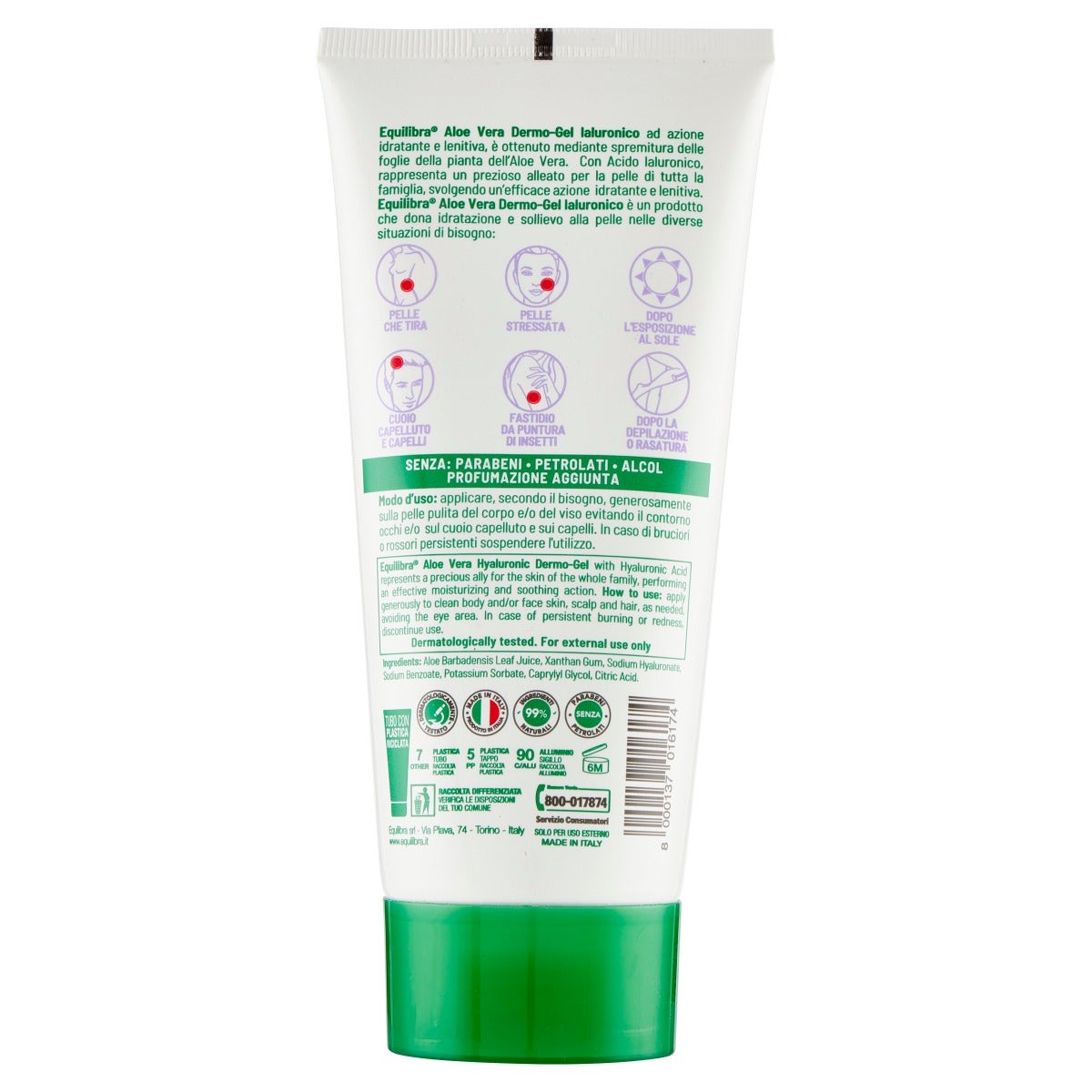 Equilibra Aloe Dermo-Gel Ialuronico 150ml-3