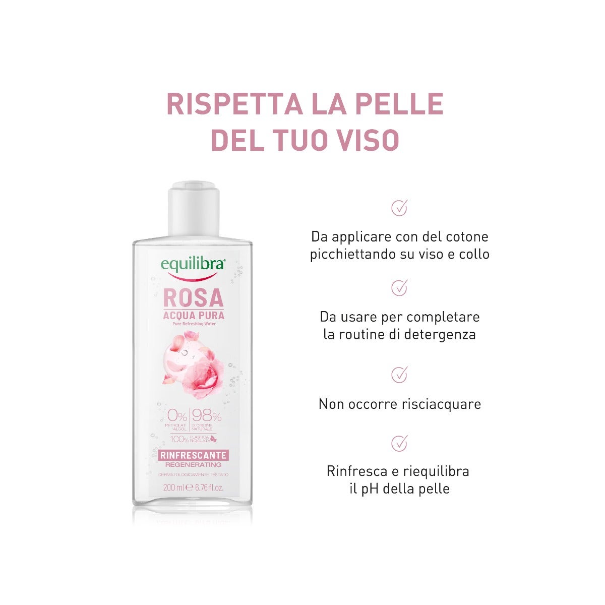 Equilibra Rosa Acqua Pura Tonificante 200ml-4