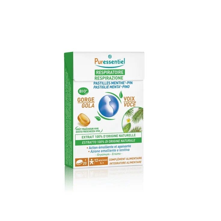 Puressentiel Respirazione 20 Pastiglie Menta Pino-1