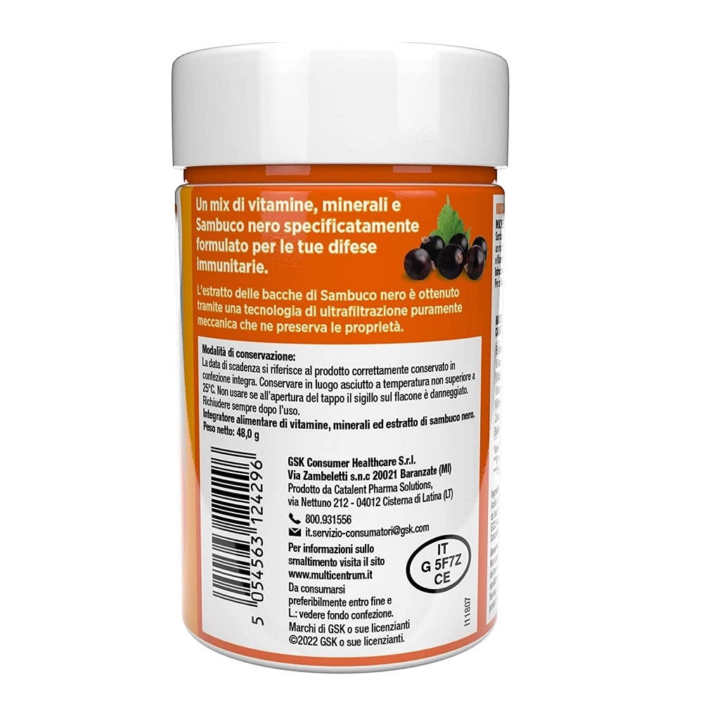 Multicentrum Immuno & Difesa Con Sambuco Integratore Alimentare Vitamina C Difese Immunitarie 30 Compresse-9